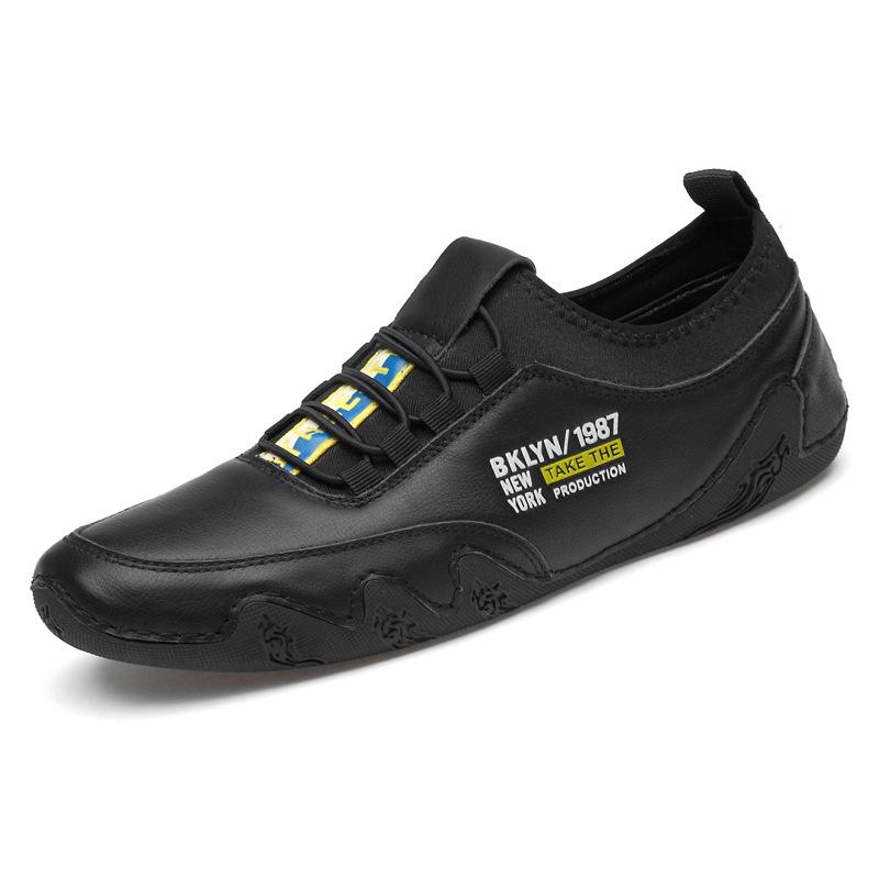 2025 summer new products men's leather driving shoes hand-sewn soft sole non-slip wear-resistant fashion casual shoes