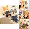 Adorable Fox And Wolf Plush Toys Soft And Cuddly Cartoon Animal Pillows For Kids