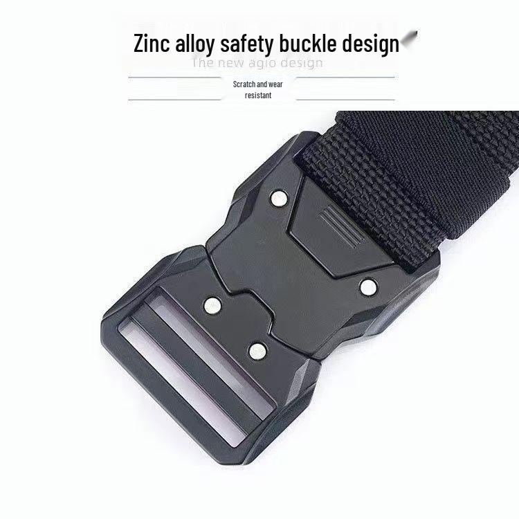 Men's Adjustable Leather Tactical Belt: Elastic, Versatile, Casual, Outdoor Training, Workwear