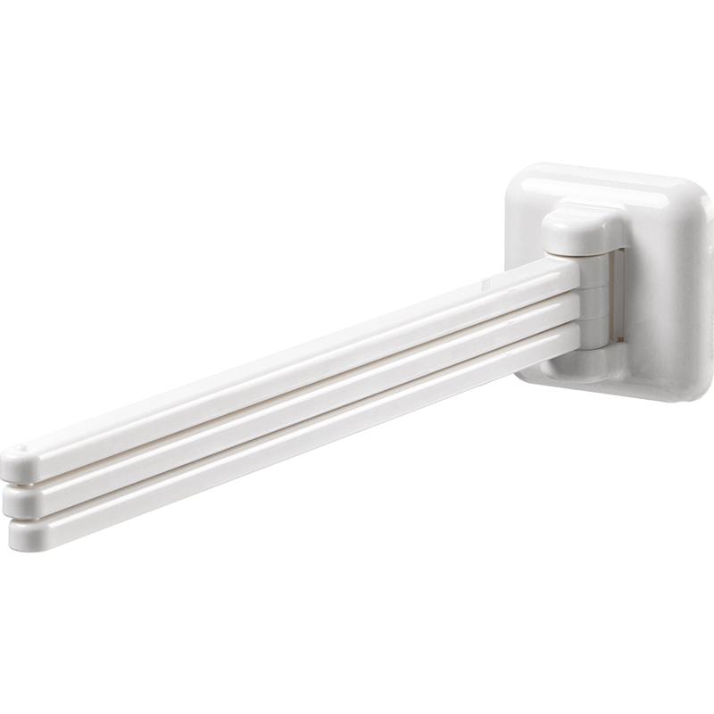 

3-Rod Rotatable Non-Punching Towel Rack Bathroom Wall-Mounted Shelf Bathroom Storage Hanger Multi-Functional Rotatable Towel Bar