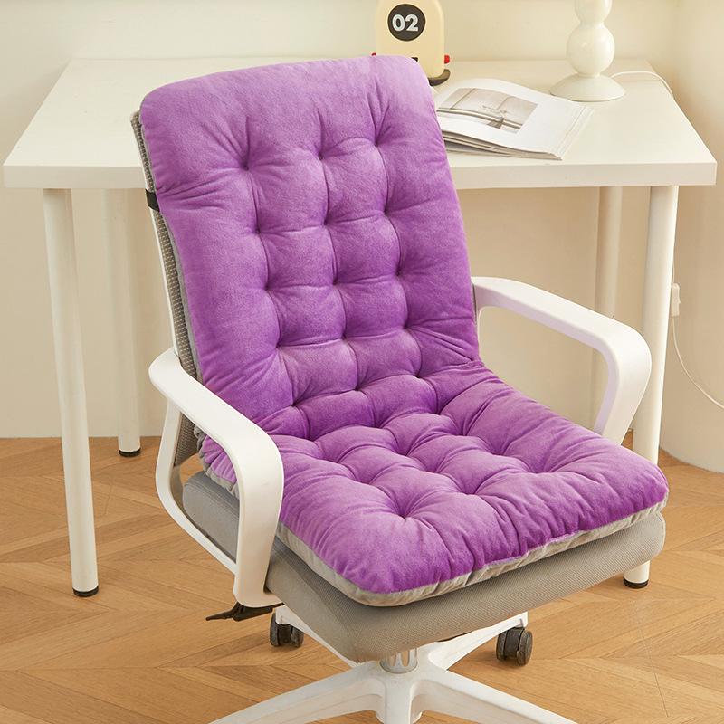 Plush Thickened Office Chair Cushion - Integrated Pad for Autumn/Winter