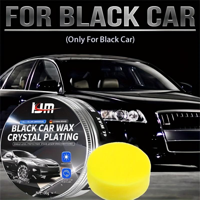 200g For Black Car Paint Care Waterproof Wax Renovation Polishing Protection Car Care Hydrophobic Coating (With Sponge)