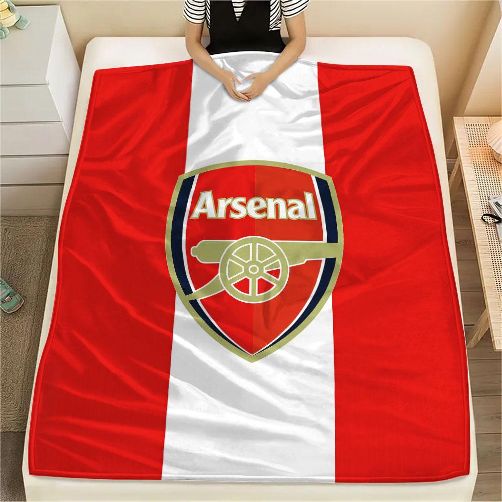 1PC Arsenal F Patterned Flannel Blanket Suitable For All Seasons for Home Decor Warmth and Comfort Gifts Holiday Present