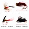 60PCS Colorful Fly Fishing Kit with High Carbon Steel Hook Fly Fishing Tackle  Lakes Rivers