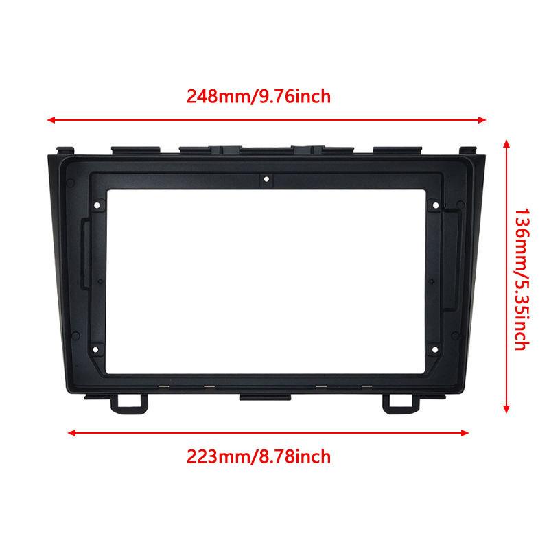 9Inch Car Fascia For Honda CRV CR-V 2008-2011 Fascia Panel Dash Kit Install Fascia Console Bezel Adapter Plate Trim Frame