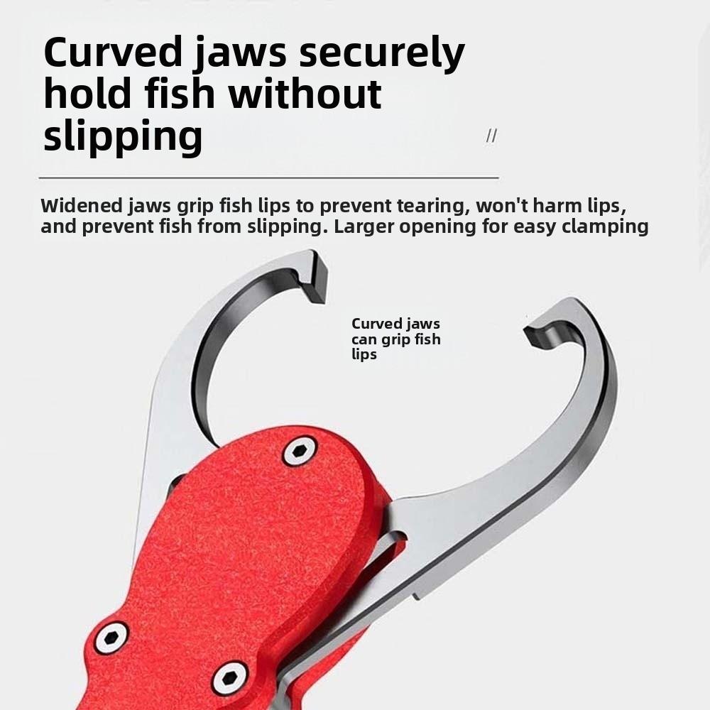 Aluminum Zinc Zinc Alloy Fishing Lip Grip Long Handle Fishing Beak Grip Portable Fish Controller Catch Fish