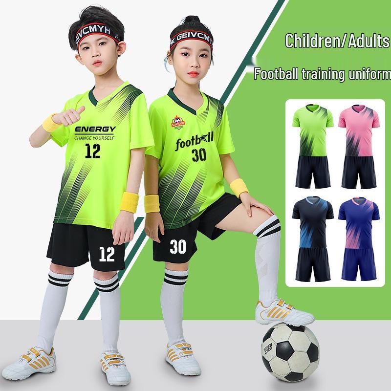 Conjunto de Uniforme de Fútbol de Secado Rápido para Niños para Competición Deportiva Escolar