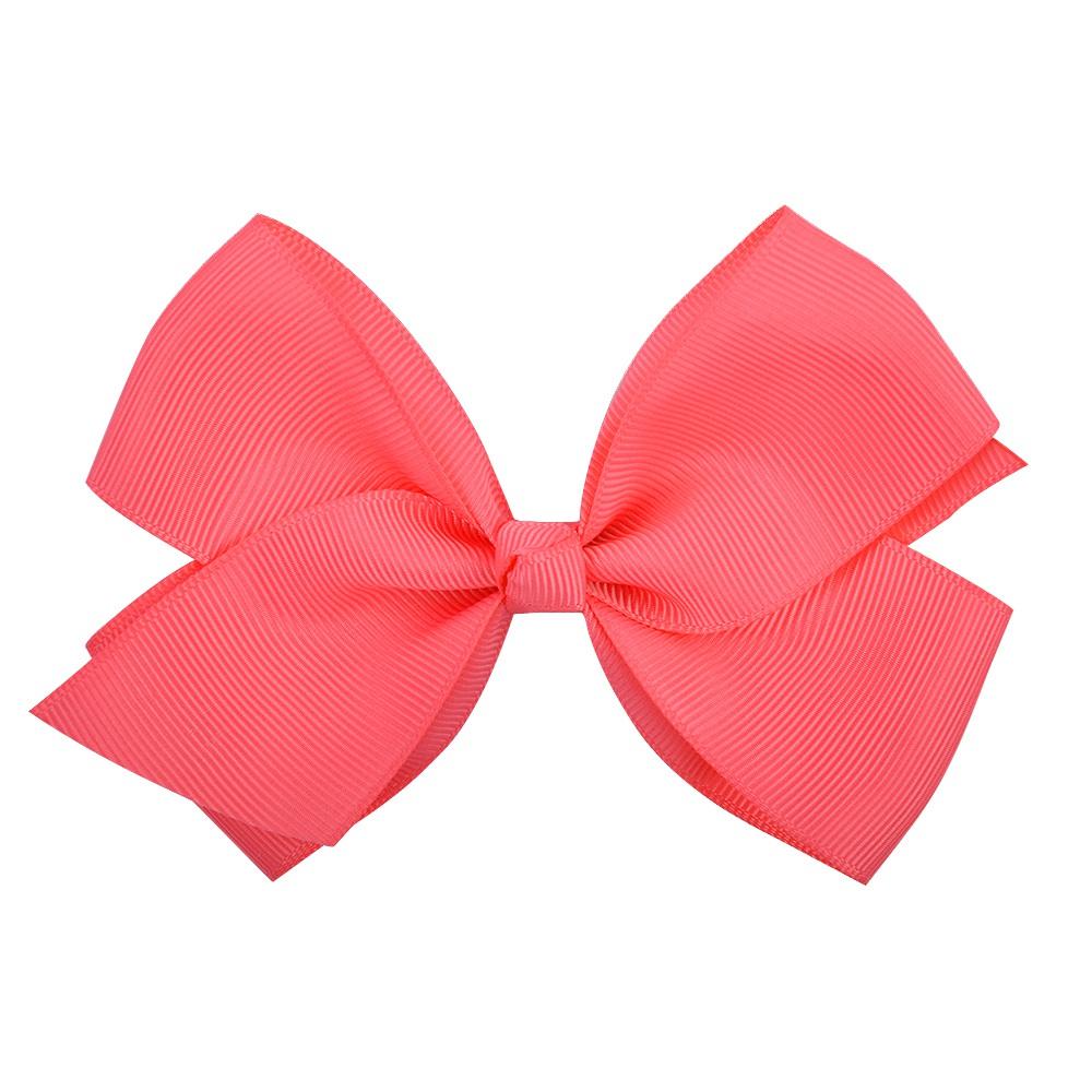 1pcs 4.5 Inches Sweet Candy Color Hair Bows With Clip Kids Girls Boutique Handmade Hair Clip Hairgrips Hair Accessories