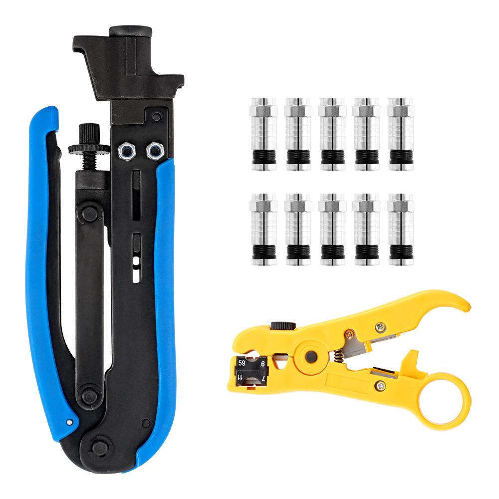 

Ajiman 75-5 Wire Stripper & Crimper Set for Coaxial Cables