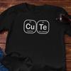 Cu.te Tee - Periodic Table Elements | Chemistry Typography Cotton T-Shirt