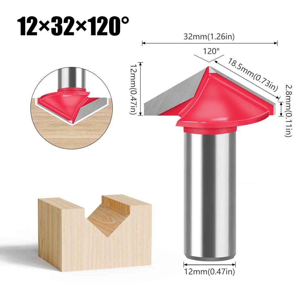 90 Degree 120 Degree V Knife 3d Woodworking Knife Tool Alloy Chamfering Knife Chamfering Knife 90 Degree Engraving Machine Tool Milling Cutter