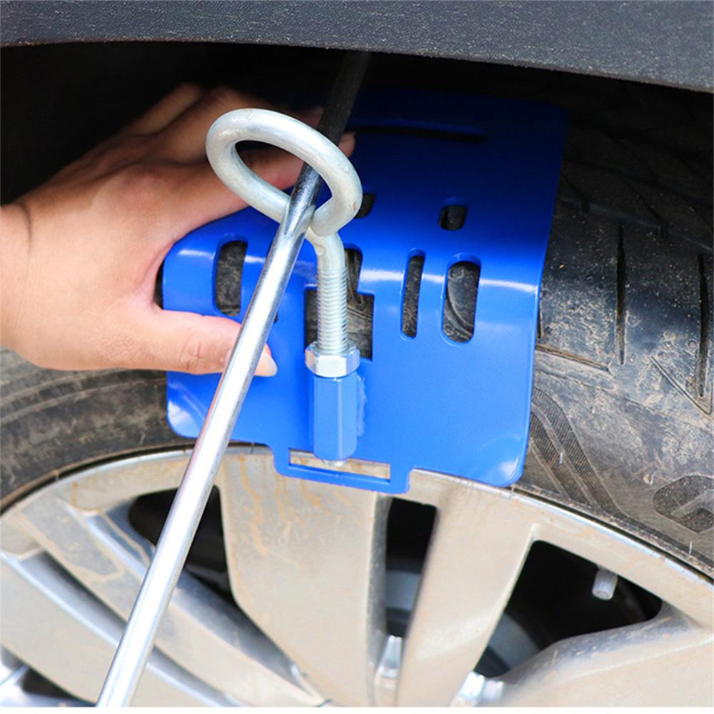 Car Metal Spray Crowbar Bracket Base Repair Tool  Dent Repair Tire Support Tool