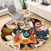 1pc Cat Print Chair Carpet for Office  Machine Washable Rug for Office,  Good Gift for Family or Friends yy251225178