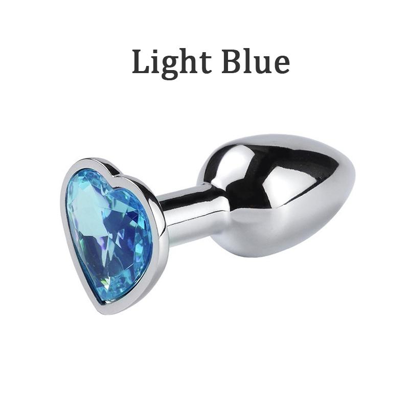 Juguetes sexuales con tapón Anal de acero inoxidable liso, tapón Anal, joyería de cristal, entrenador para mujeres, hombre, consolador Anal Runyu, Sex Shop para adultos