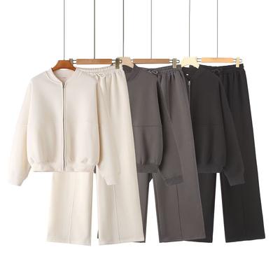 Zipper Cardigan Sets Tracksuit Suits Fall Outfits Women Sets Baggy Pants Clothing Long Sleeve Sportswear