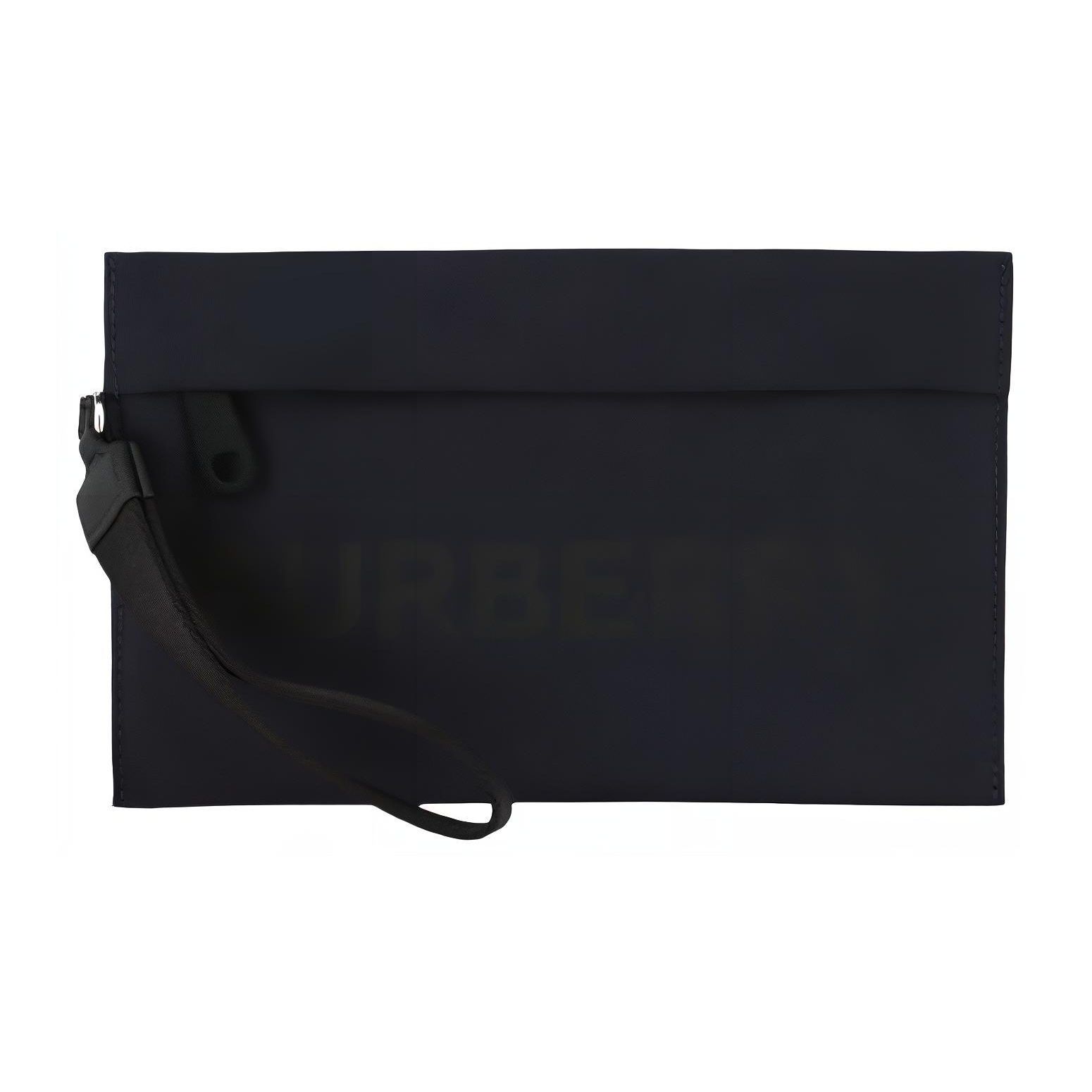 

Burberry Solid Color Letter Logo Zipper Clutch Men Clutch Navy-Blue 80731391 Basic Set (Bag+Dust Bag)