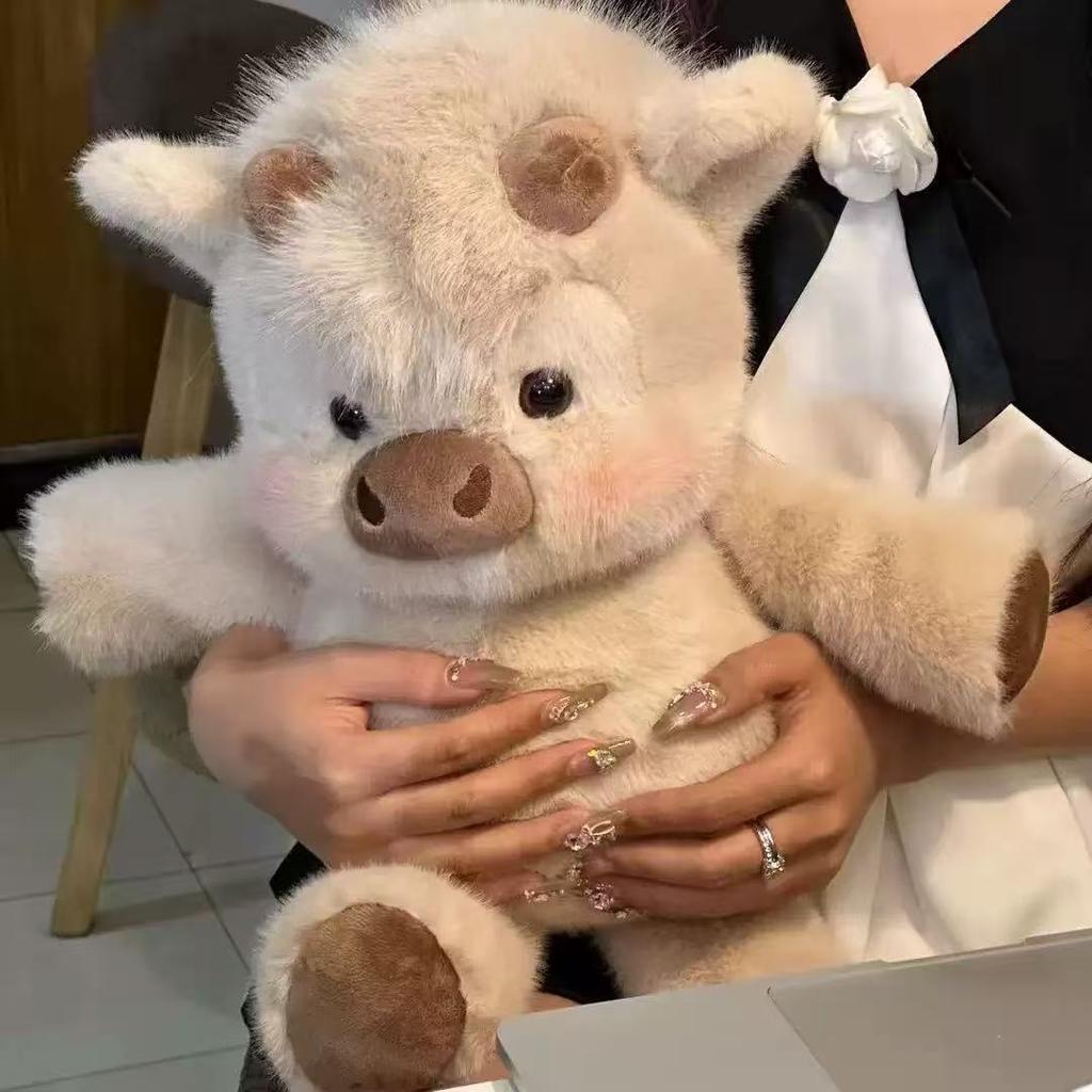 45-60cm Laufendes Kleines Duftendes Schweinchen Puppe Su Gaodi Kleine Kuh Plüschtier Beruhigendes Schlafkissen Import-Export Puppe