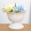 Neuer weißer römischer Pflanztopf Dekorativer einfacher Blumenpflanzer Kunst Schreibtischvase Heimdekoration