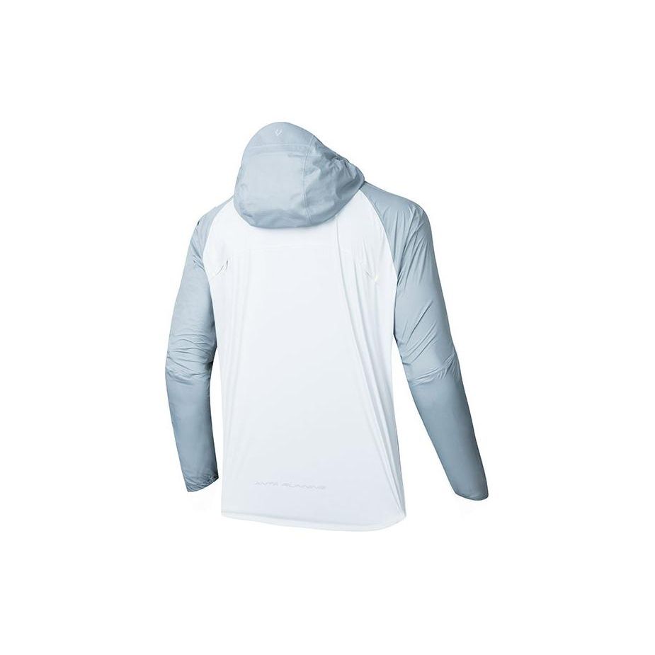 Anta Running Series Moisture Wicking Breathable Casual Windbreaker Men Outerwear Salt-Crystal-Gray 152425604-3