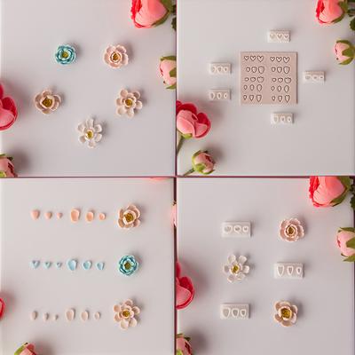 3 Delikli Mini Kil Kesici Çiçek Yaprağı Yapraklar Polimer Kil Kesme Küpe Kalıbı El Yapımı Takı Yapım Aracı Seramik Heykel Aracı