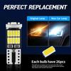 5pcs/10pcs W5W Led T10 168 194 Signal Lamp Canbus 4014 26SMD Car Interior Map Dome Lights Parking Position Bulb Accessories