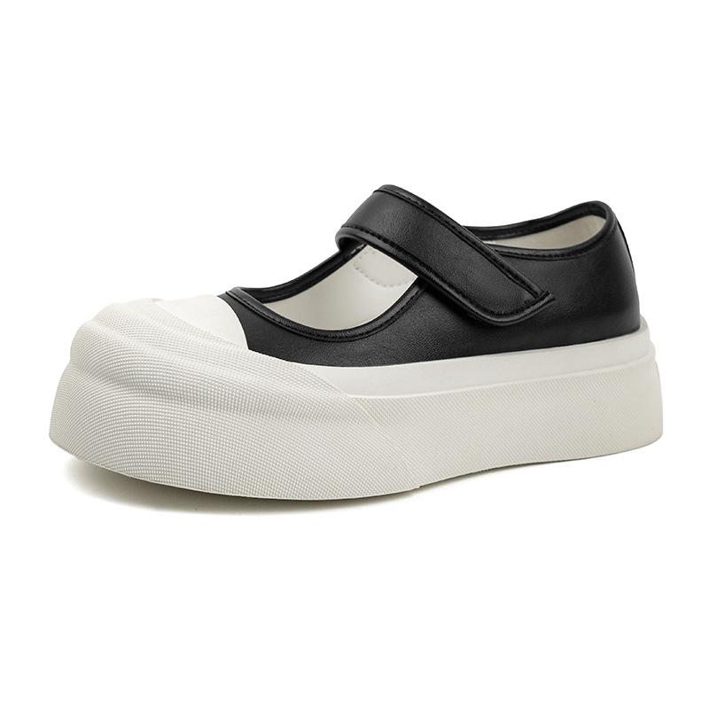 Zhao Ruth has the same platform Mary Jane shoes for women's summer 2025 new muffin big head ugly cute single shoes versatile little white shoes