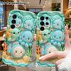 Phone case: 2D flat, suitable for Samsung Galaxy A34 A35 M05 M06 S20 S22 S21 FE Plus 5G protective case, collection of little underwater animals, perf