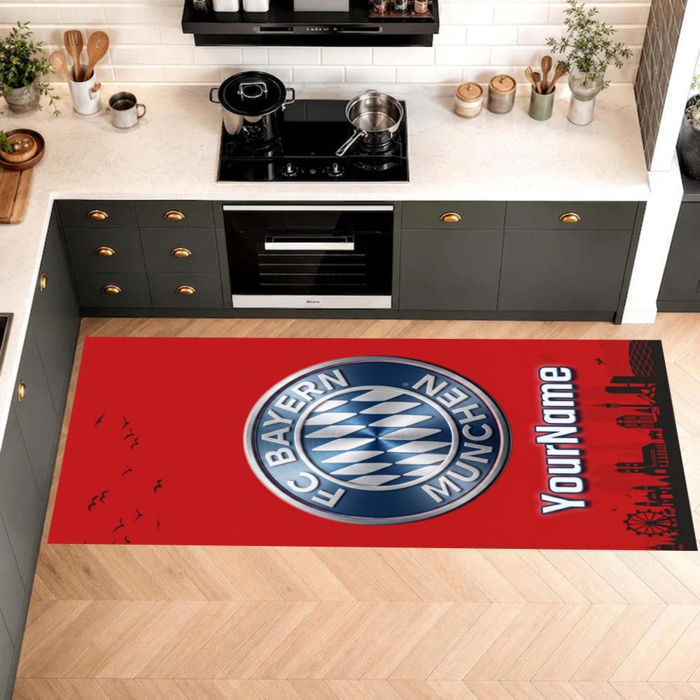 Fc Bayern Mnchen Customize Your Name Kitchen Rug Runner Rug Laundry Mat Hallway Entryway The Best Gift Choice