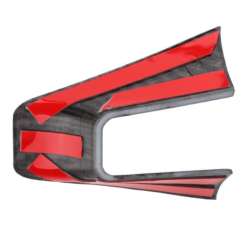 Carbon Fiber Style Steering Wheel Decoration Frame Cover Trim Fit for Alfa Romeo Giulia 17 19