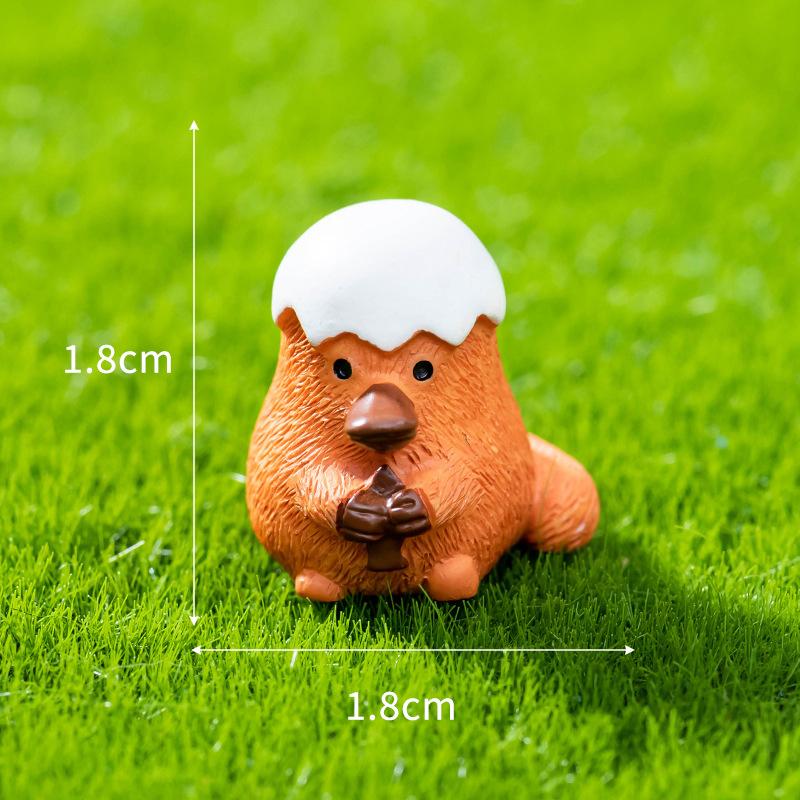 Mini Kangaroo Platypus Figurine Cartoon Animals Micro Landscape Dollhouse Model Car Interior Ornament Home Desktop Decoration