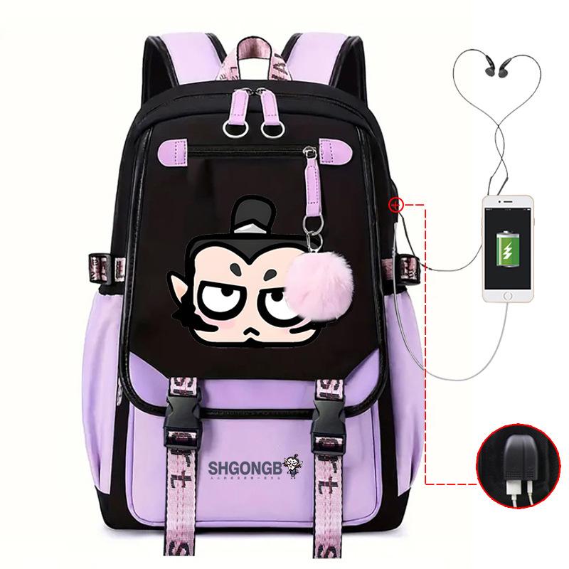 Movie Shengong Leopard Shiji Empress Cartoon School Bag Primary and Secondary School School Bag Large Capacity Campus Versatile Leisure Backpack