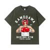 275 GSM Gewaschene T-Shirts 100% Baumwolle Hajime no Ippo V10 Druck Unisex Schweres Baumwoll-T-Shirt