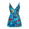 Women Sleeveless Sequins Sexy Trade  Printed Casual Slim Jumpsuit