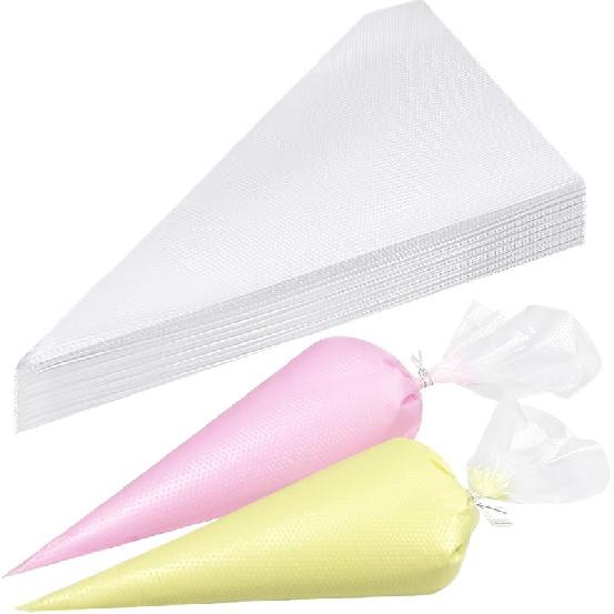 100Pcs Disposable Piping Bags, 13 Inch Anti Burst Pastry Bags - Icing Piping Bags for Frosting - Suitable for Baking and Cake Decorating 100
