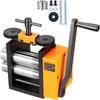 Rolling Mill, 2.95"/75 Mm Jewelry Rolling Mill Machine, 1: 2 Gear Ratio, 3-in-1 Multi-function Rolling Mill, 0.03-6.5mm Press Thickness for Metal