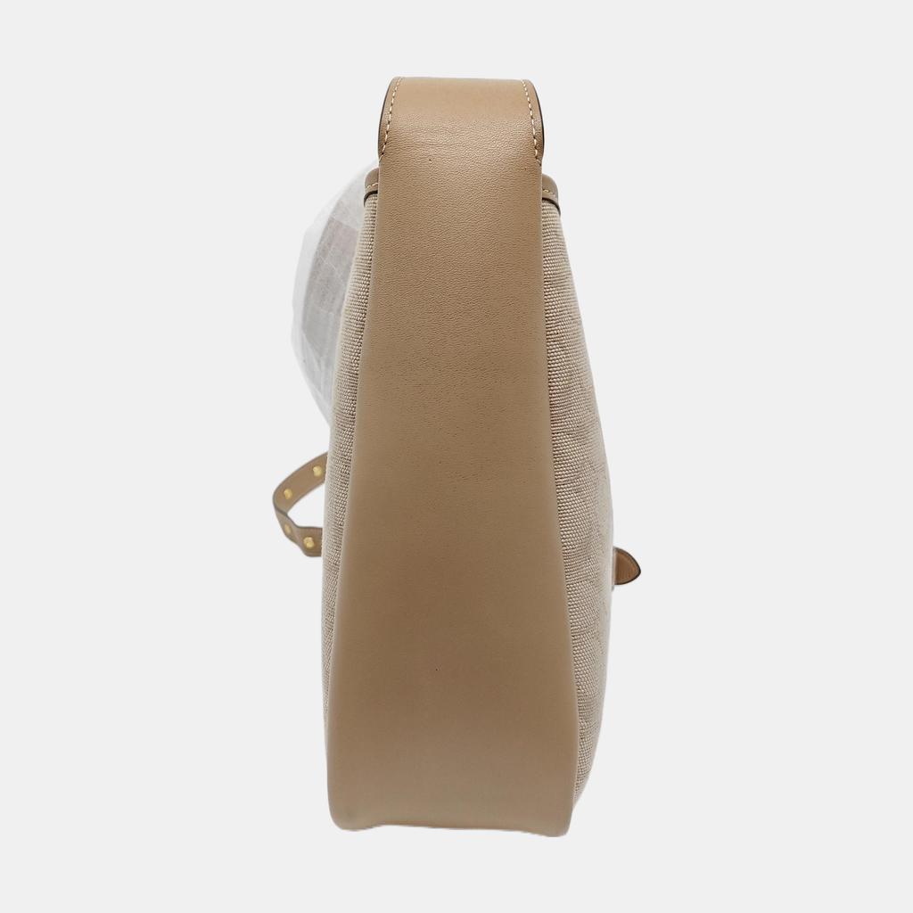 [Pre-Owned] Hadley Medium Khaki Canvas Monogram Shoulder Bag - Excellent #10HIUDQ