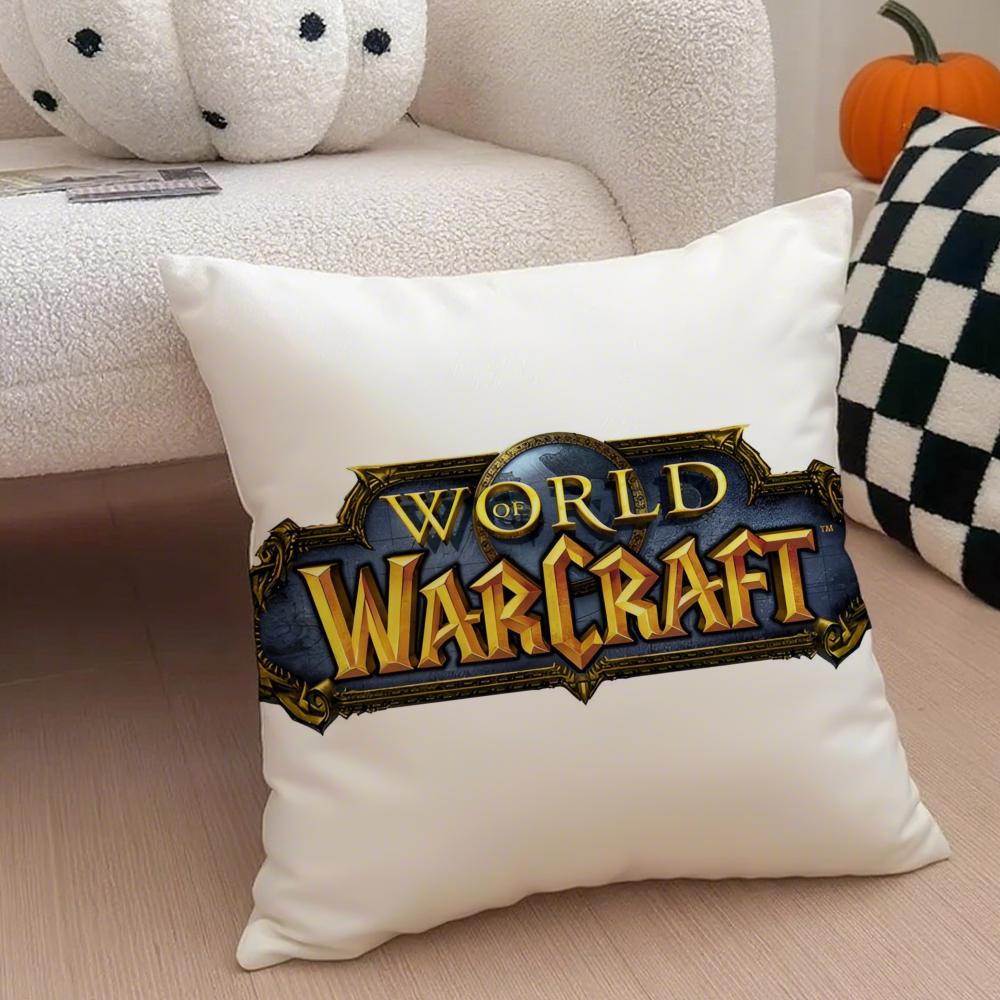 Game Epic WWorld of WWarcraft Cushion Cover Throw Pillow Cover Hidden Button Durable Polyester Chair Cushion