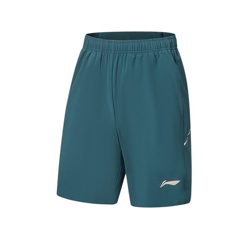 Li-Ning Solid Color Simple Versatile Soft Sports Shorts Men shorts AKSW117-4 S