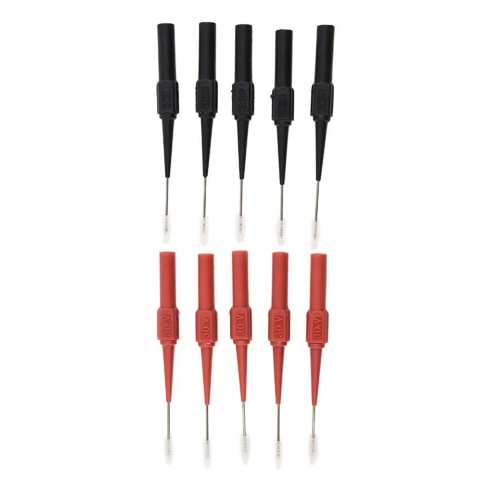 10 sondes de test de 1,0 mm, pince de mesure, sondes de test en cuivre, fiche