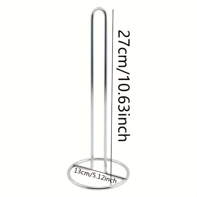 1PC Kitchen Rolling Paper Towel Holder Bathroom Paper Towel Silver Meal Rack Home Kitchen Storage Accessories