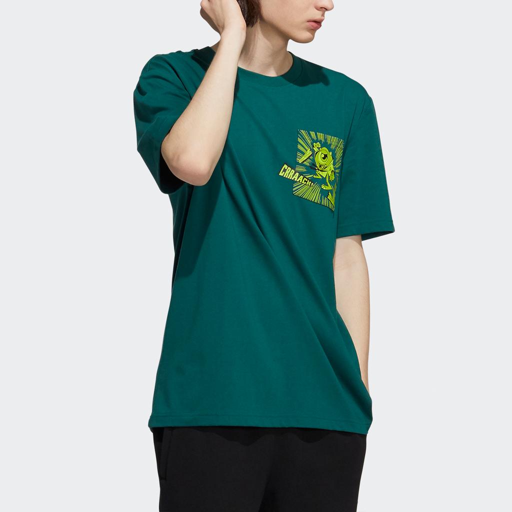 Adidas Originals X Disney Manga Tee 1 Loose Fit Sports Short Sleeve T-Shirt Men Tops Forest-Green HD9074