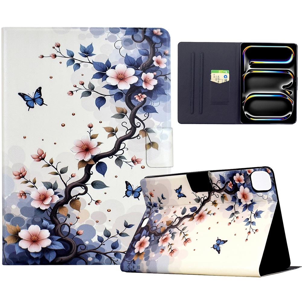 For iPad Pro 11 (2024) Stand Case Pattern Printing Tablet Leather Cover with Auto Wake/Sleep