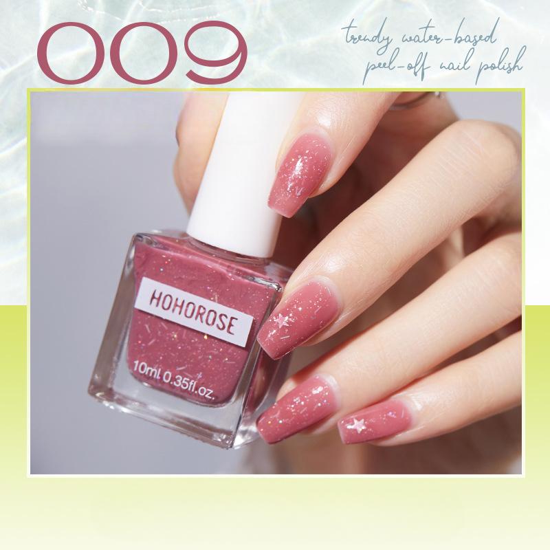 HOHOROSE Oja nouă pe bază de apă Uscare rapidă Fără coacere Lacrimă Albire Nail Art