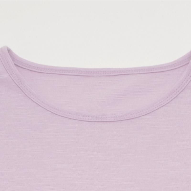 Shop   Women S Round Slub CoTTon 3 4 Sleeve T ShirT Ivory Dai wSh 1003