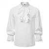 Men's Pirate Vampire Renaissance Victorian Steampunk Frilly Halloween Costume