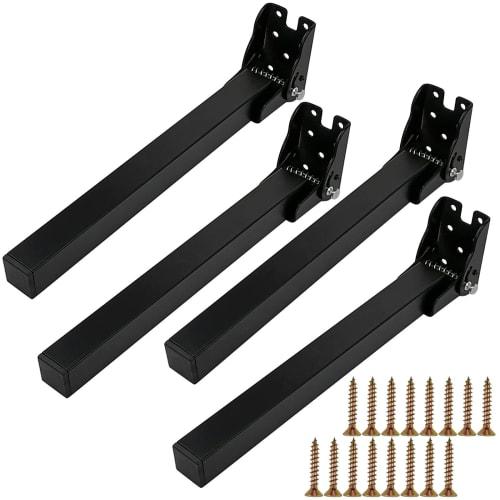 

7Akiranoai 4-Piece Folding Laptop Table Legs, Folding Hardware, Table Leg Brackets with Screws