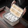 Business event gifts Ceramic tea set Tea sea Xishi pot combination set Teapot leather bag gift box