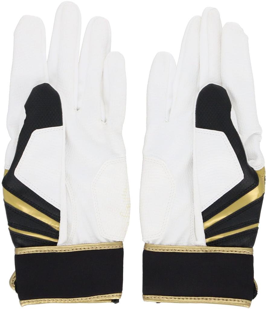 adidas Baseball Batting 51 LBG404 Gloves, Basic, White/Black (1119), Medium,