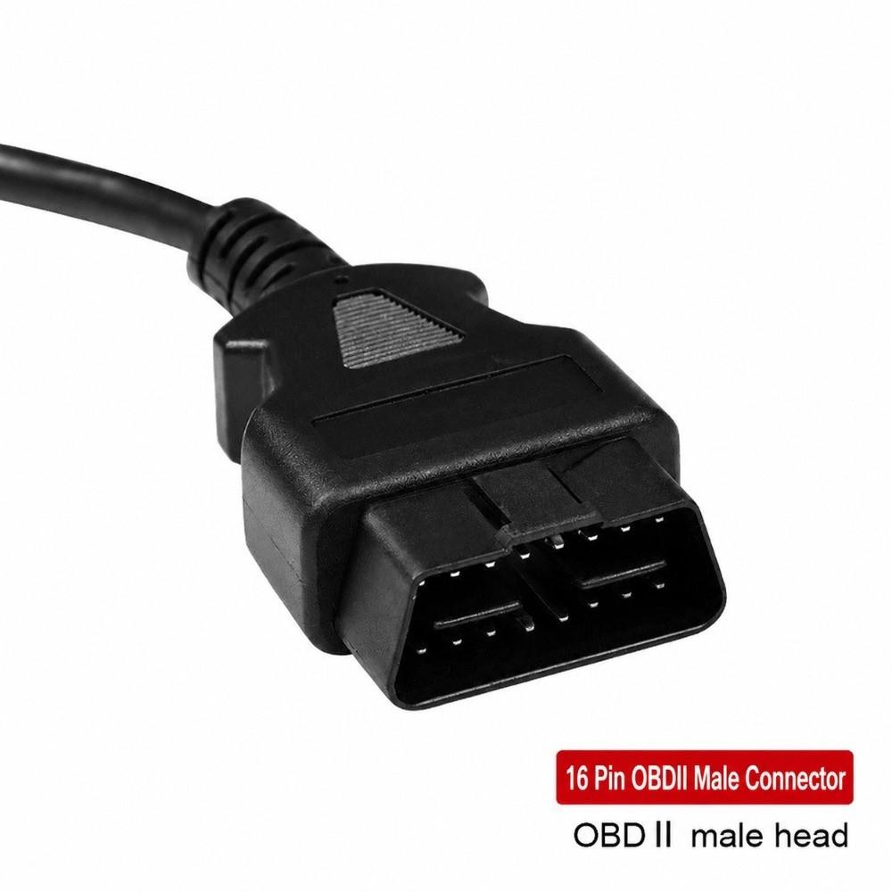 Male To Female OBD2 Extension Cable OBD2 Diagnostic Connector  for ELM327 Scanner