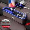 Car Seat Gap Case USB Charging Multifunction Crevice Storage Box For BMW MINI Cooper S Clubman JWC R55 R56 R60 F54 F55 F56 F57